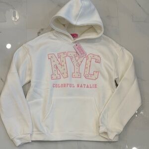 NWT Colorful Natalie Hoodie Large NYC